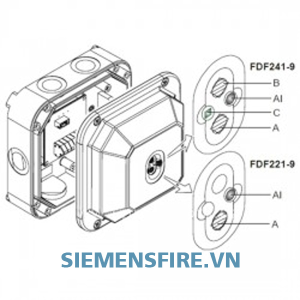 Đầu báo lửa loại thường và địa chỉ FDF241-9, Hệ báo cháy thường