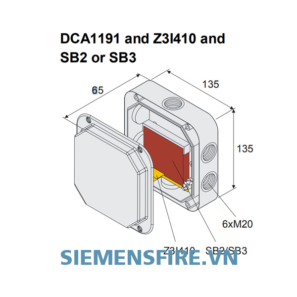 Module chống nổ cho đầu báo Siemens SB3, Hệ báo cháy thường
