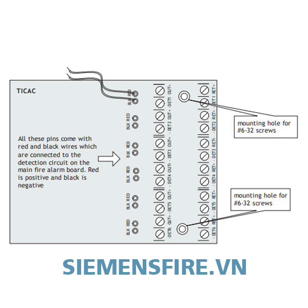 Module chuyển đổi đầu vào class A TICAC, Hệ thống báo cháy chuẩn UL