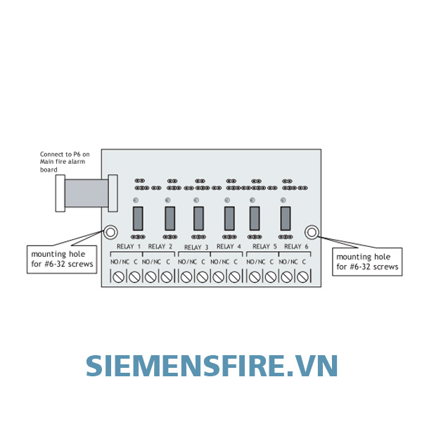 Module mở rộng 6 rơle Siemens TRM-306, Hệ thống báo cháy chuẩn UL